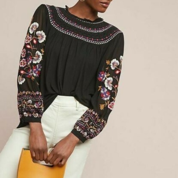 Anthropologie Tops - Anthropologie Louise Embroidered Top by Akemi+Kin